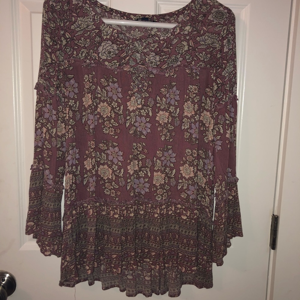 American Eagle boho shirt